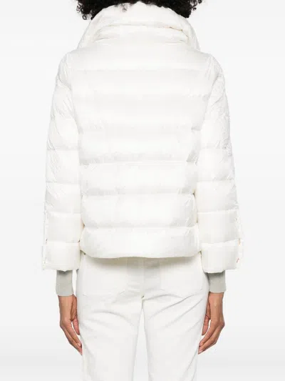 Ermanno Firenze High-neck Puffer Jacket In White