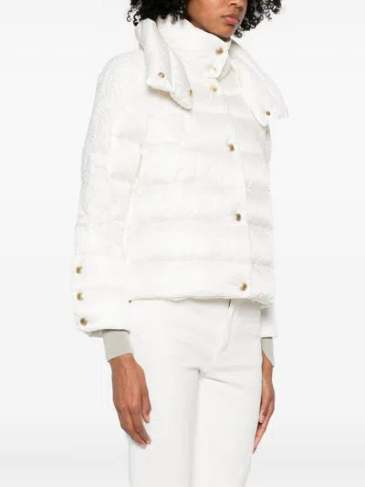 Ermanno Firenze High-neck Puffer Jacket In White
