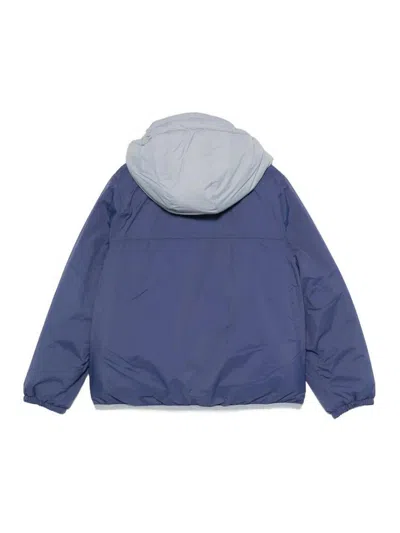 K-way Teddy Bear Down Jacket With Logo In Blue