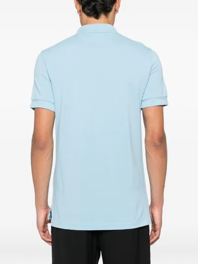 Tom Ford Sky Blue Solid Polo In Multi