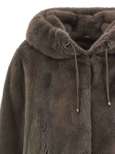 Simonetta Ravizza Barry Fur Brown In Brown