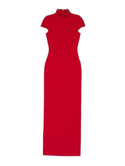 Solace London Lang Maxi Dress In Red
