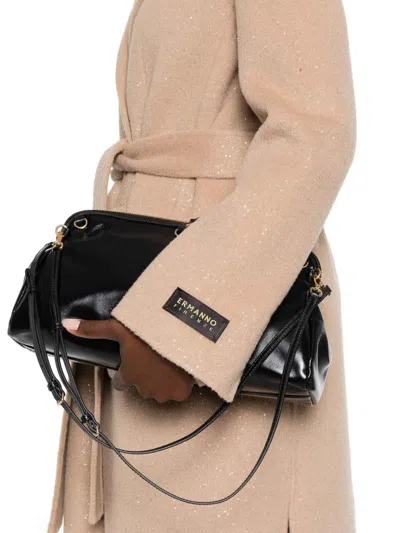 Ermanno Firenze Belted Long Coat In Neutral