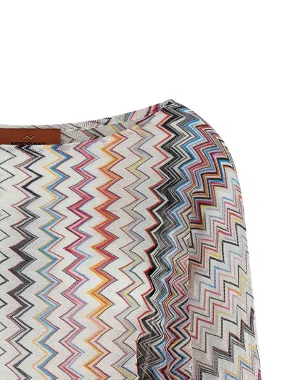Missoni Relaxed Fit Knit Top With Zigzag Design In Multi