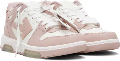 Off-white Off White Out Of Office Leather Sneakers In Animal Print