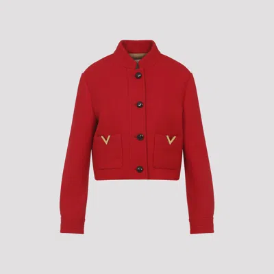 Valentino Jackets Red In Red