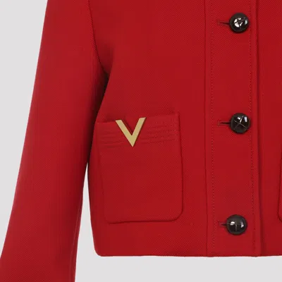 Valentino Jackets Red In Red