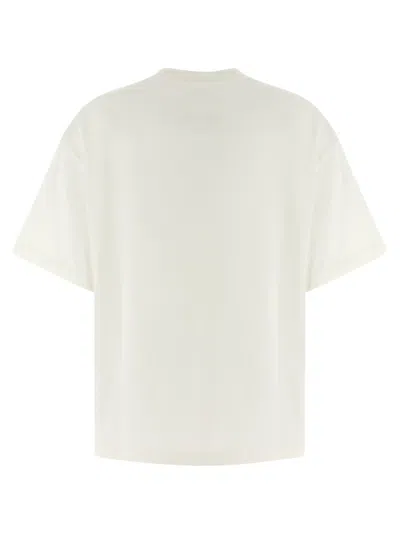 Jil Sander Crewneck Short Sleeves Classic Print T-shirt Clothing In White