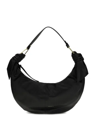 Coccinelle Furoshiki Shoulder Bag Adjustable Strap In Black
