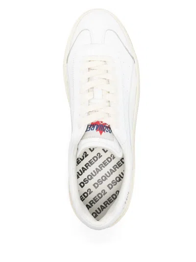 Dsquared2 Classic Low-top Sneakers With Smooth Leather Upper In Animal Print
