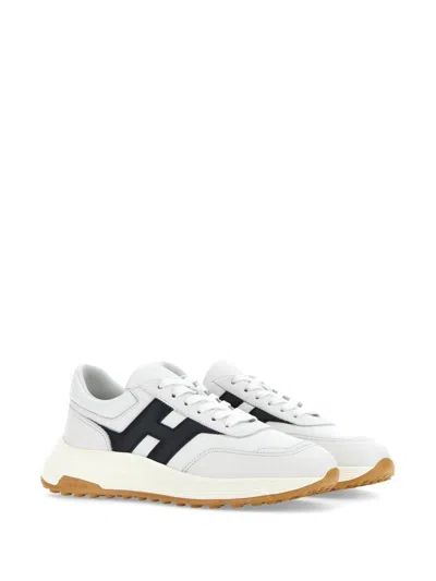 Hogan Lightweight Sneaker With Contrast Panel And Rubber Sole In Multi