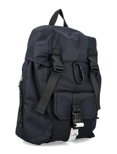 Apc Medium Buckle-fastening Treck Backpack In Blue