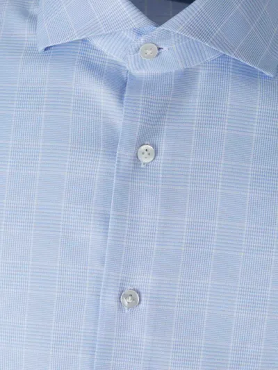 Atelier Munro Check Pattern Shirt In Blue