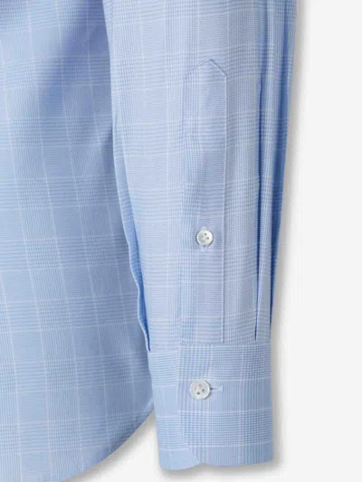 Atelier Munro Check Pattern Shirt In Blue