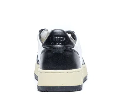 Autry Leather Low-top Sneakers With Contrasting Panels In Multi
