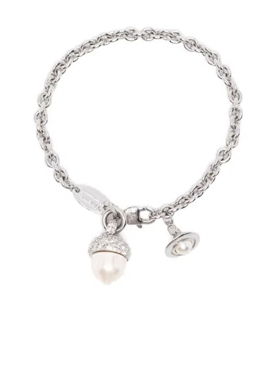 Vivienne Westwood Lucille Bracelet In Gray
