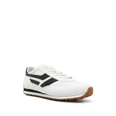 Tom Ford Low-profile White Sneakers With Black Leather Accents