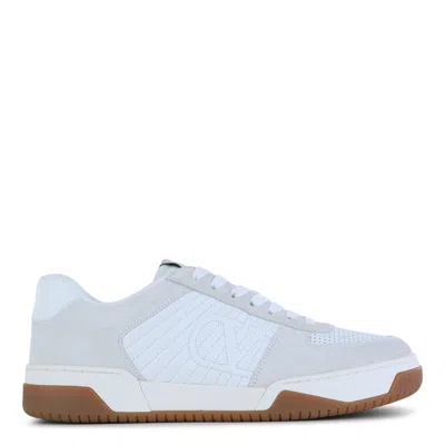 Valentino Garavani Signature Detail Ankle Padding Sneakers With Interchangeable Laces In White
