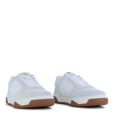 Valentino Garavani Signature Detail Ankle Padding Sneakers With Interchangeable Laces In White