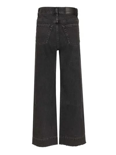 Chloé Straight Leg Five-pocket Trousers With Belt Loops In Blue