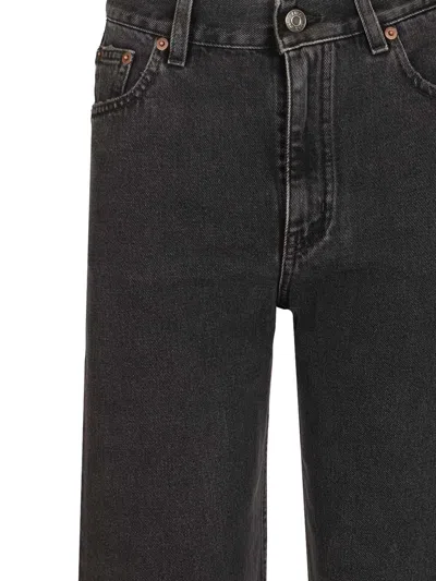 Chloé Straight Leg Five-pocket Trousers With Belt Loops In Blue
