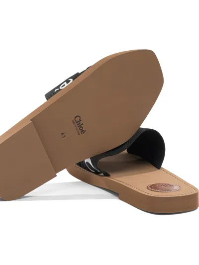 Chloé Woman Sandals Black Size 5 Polypropylene In Brown