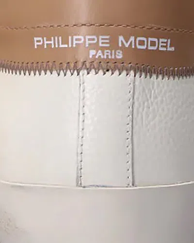 Philippe Model Sneakers Prsx Low Man Veau Cerf Lait Mud