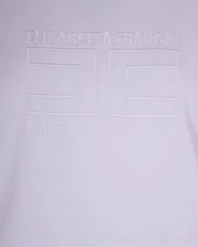 Elisabetta Franchi T-shirt Gesso In Purple