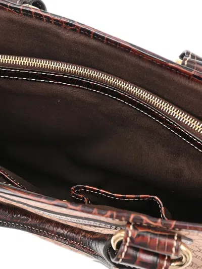 Pre-owned Celine 1990-2000s Macadam Canvas Tote Bag In Brown