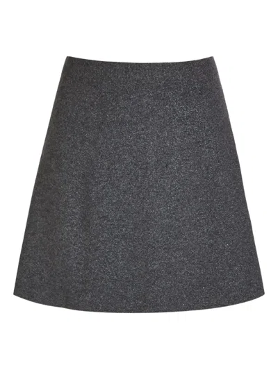 Paige Pomme A-line Mini Skirt In Gray