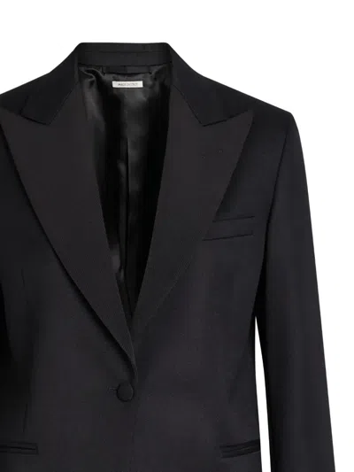 Jw Anderson Peak-lapel Single-button Blazer In Black
