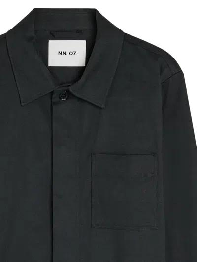 Nn07 Buttoned Three-pocket Jacket In Black
