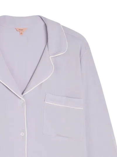 Eberjey Gisel Piped Pyjama Set In Purple