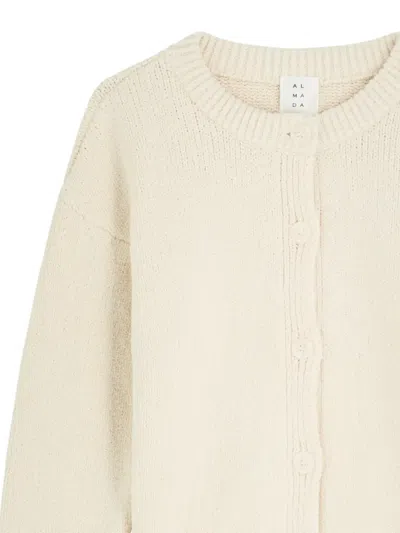 Almada Label Kai Buttoned Cardigan In White