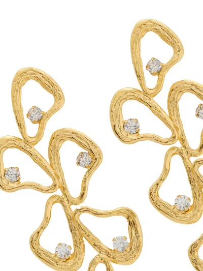 Lynyer Celestial Explosions Earrings In Gold