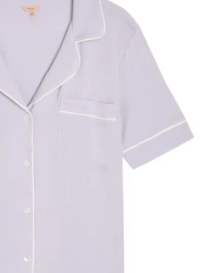 Eberjey Gisele Pocket Piped Nightwear In Purple