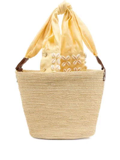 中号贝壳缀饰手提包