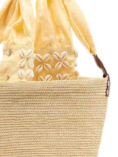 中号贝壳缀饰手提包