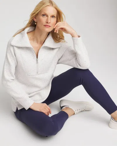 Chico's Textured Rib Tunic In Gray In Gray