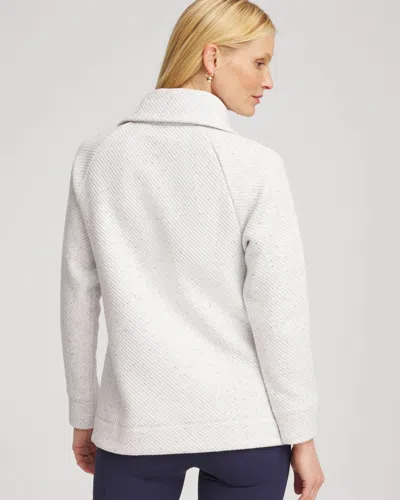 Chico's Textured Rib Tunic In Gray In Gray