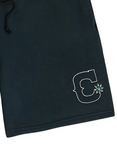LOGO刺绣抽绳短裤