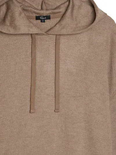 Rails Long-sleeve Drawstring Hoodie In Brown