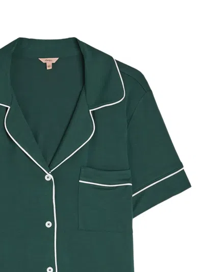 Eberjey Gisele Jersey Pyjama Set In Green