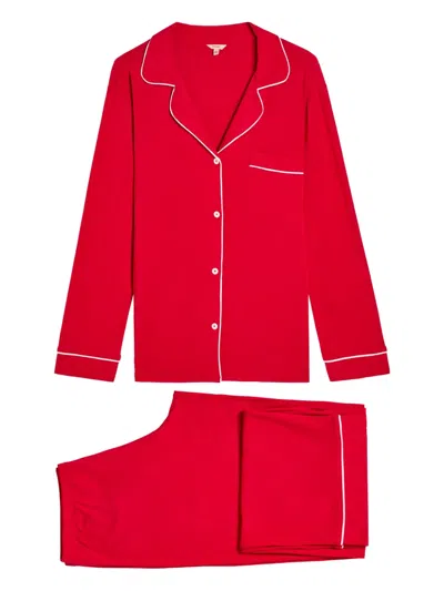 Eberjey Gisele Red Jersey Pyjama Set In Red