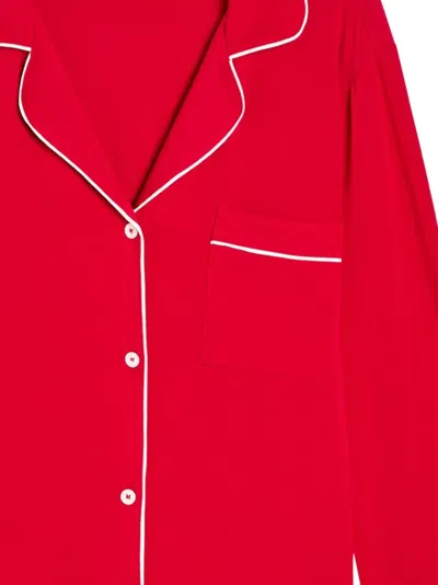 Eberjey Gisele Red Jersey Pyjama Set In Red