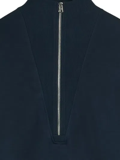 Varley Masie Half-zip Stretch-jersey Sweatshirt In Blue