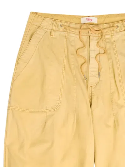 Cherry La Drawstring Pocket Trousers In Yellow