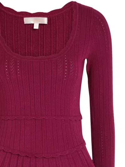 罗纹迷你连衣裙