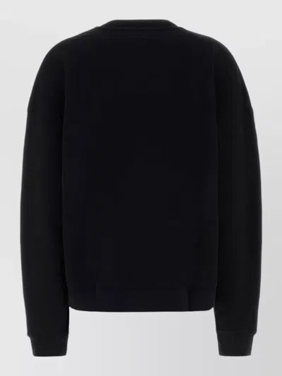 Anine Bing Miles Letterman Oversized Sweatshirt In Black