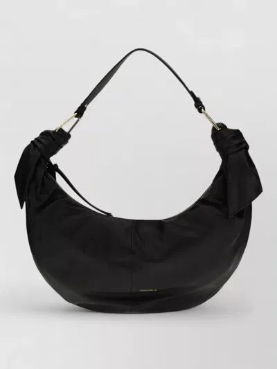 Coccinelle Furoshiki Shoulder Bag Adjustable Strap In Black
